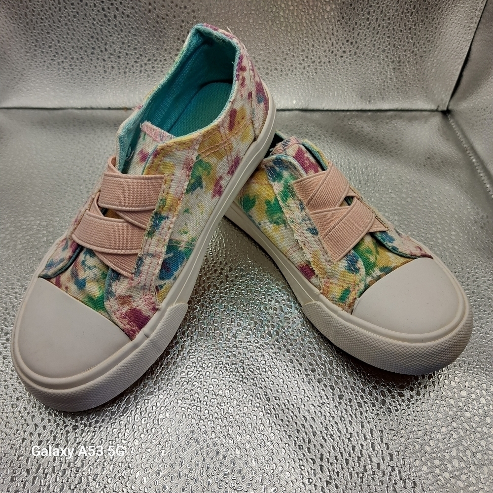 LILY & Dan Multi Colored Slip On Sneakers Kids Size 11/12
